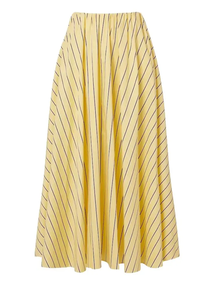 Milano striped cotton maxi skirt Milano striped cotton maxi skirt
