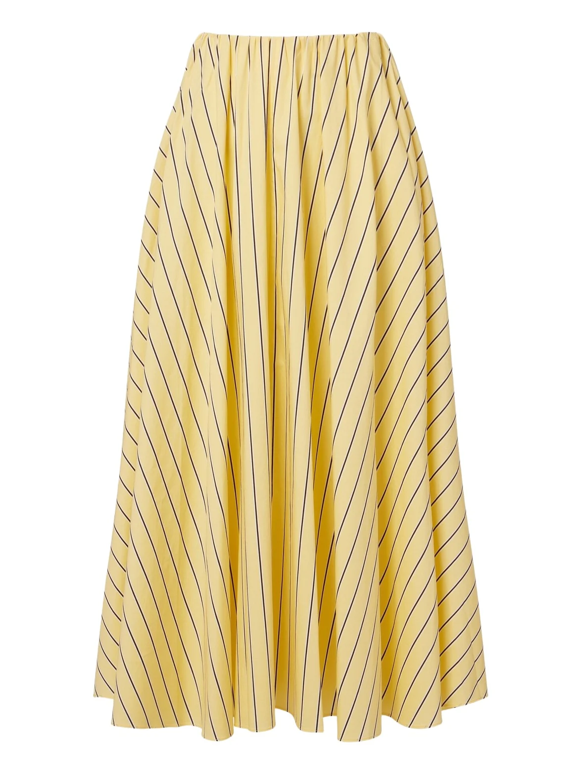 Milano striped cotton maxi skirt