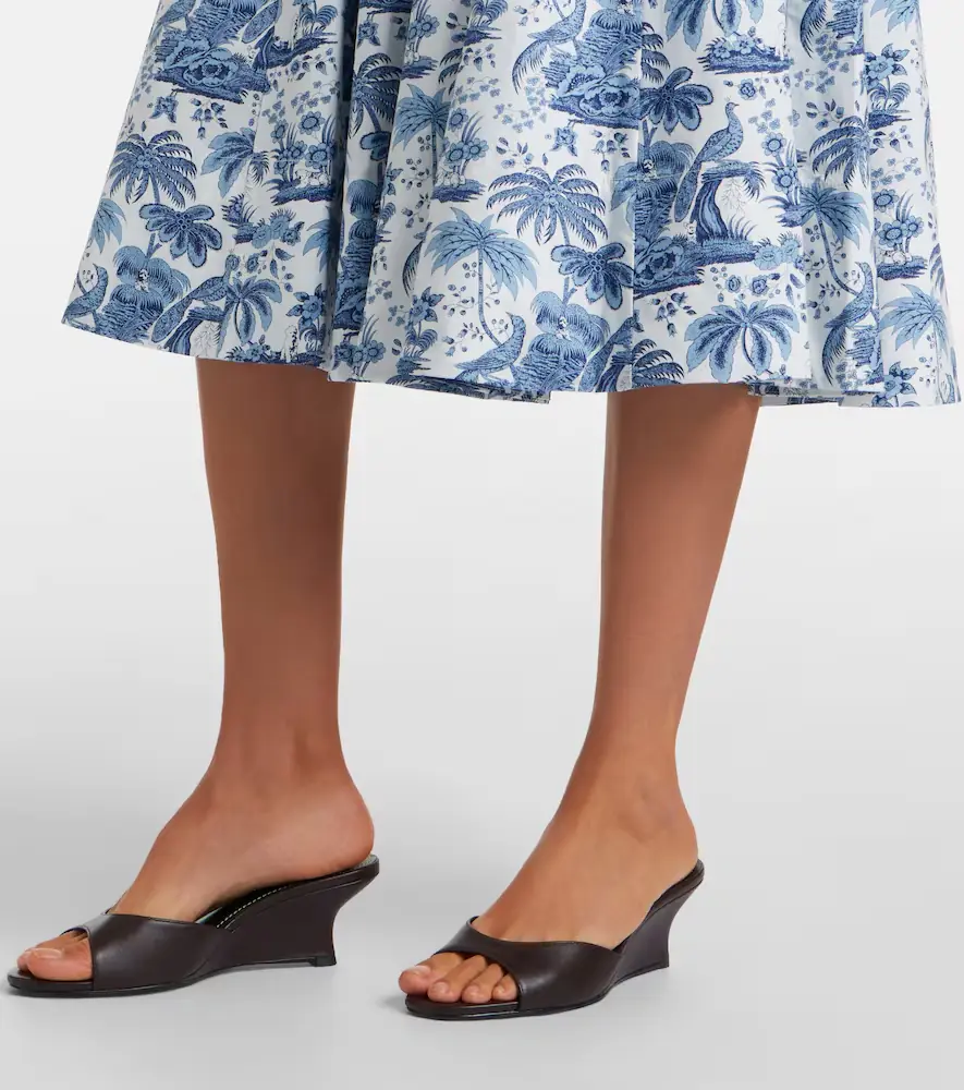 Staud Wells floral cotton poplin midi dress | Thumbnail 4