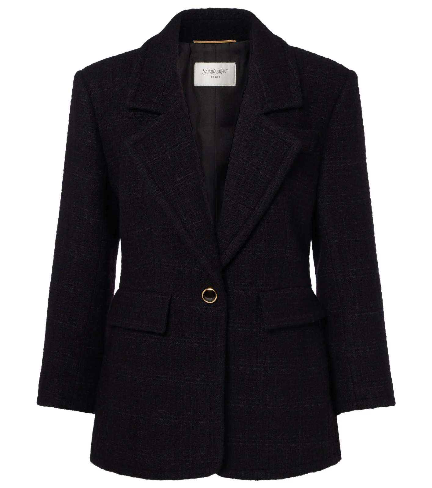 Saint Laurent Wool-blend tweed jacket