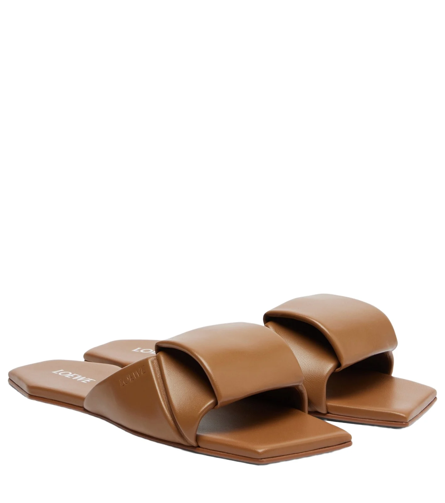 Loewe Origami leather slides