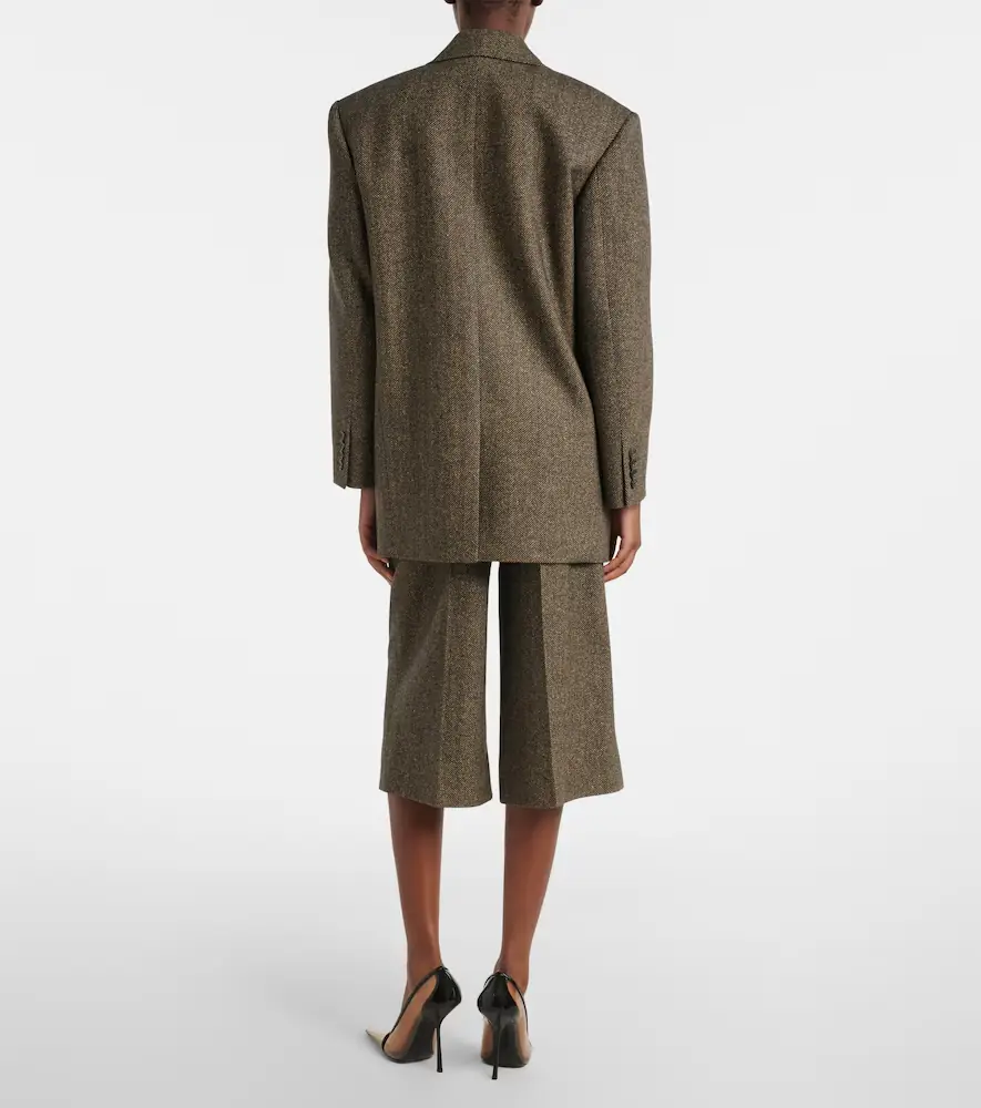 Saint Laurent Herringbone wool-blend culottes | Thumbnail 5 Saint Laurent Herringbone wool-blend culottes | Thumbnail 5
