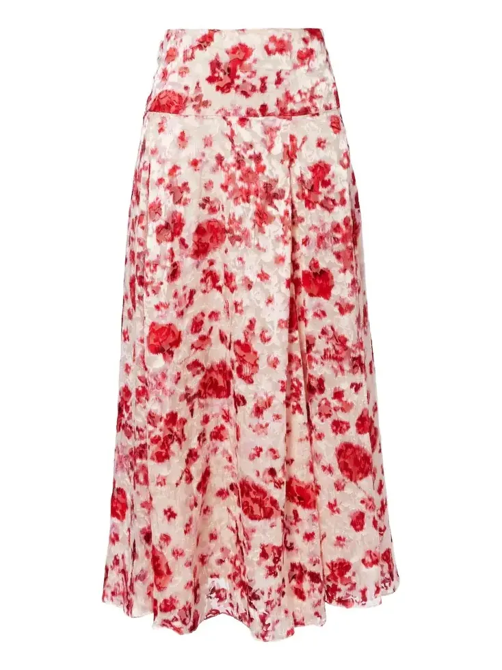 Hilza floral jacquard maxi skirt Hilza floral jacquard maxi skirt