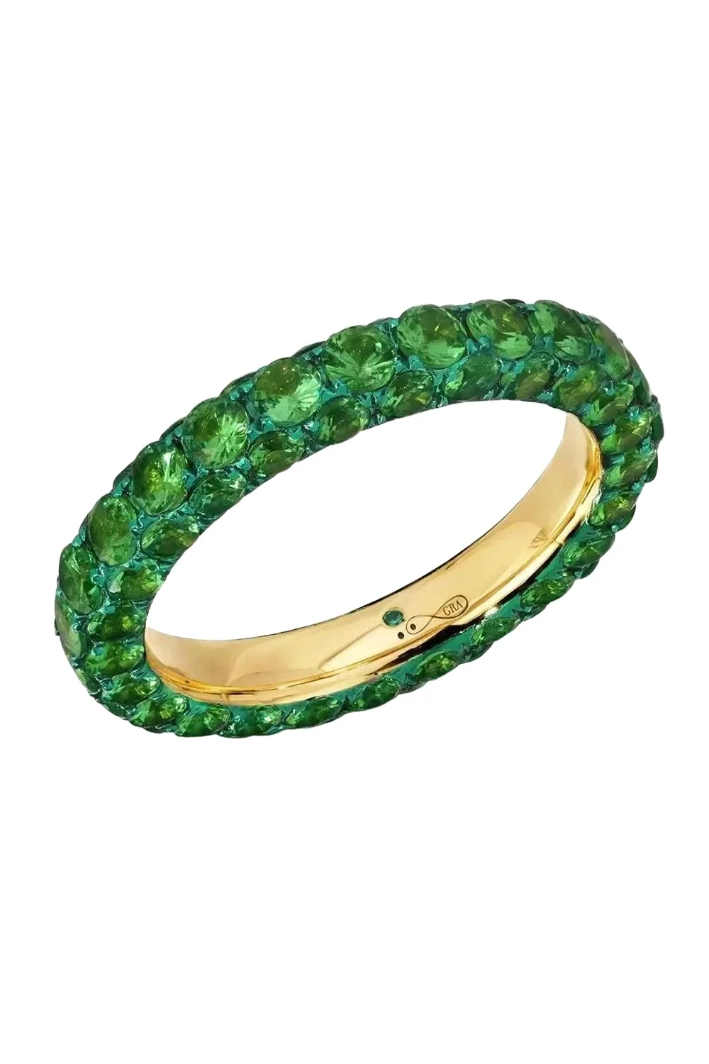 Tsavorite Green 3 Sided Ring Tsavorite Green 3 Sided Ring