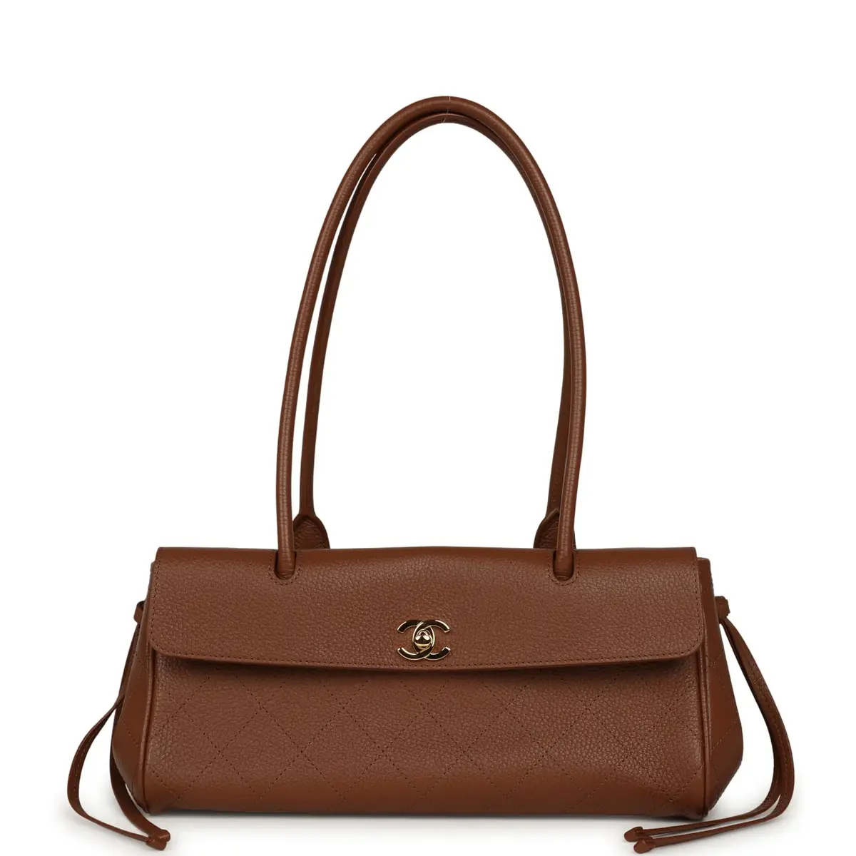 Chanel Chanel Small "Urban Essential" East West Shopping Tote Brown Caviar Gold Hardware | Image 1 Chanel Chanel Small "Urban Essential" East West Shopping Tote Brown Caviar Gold Hardware | Image 1