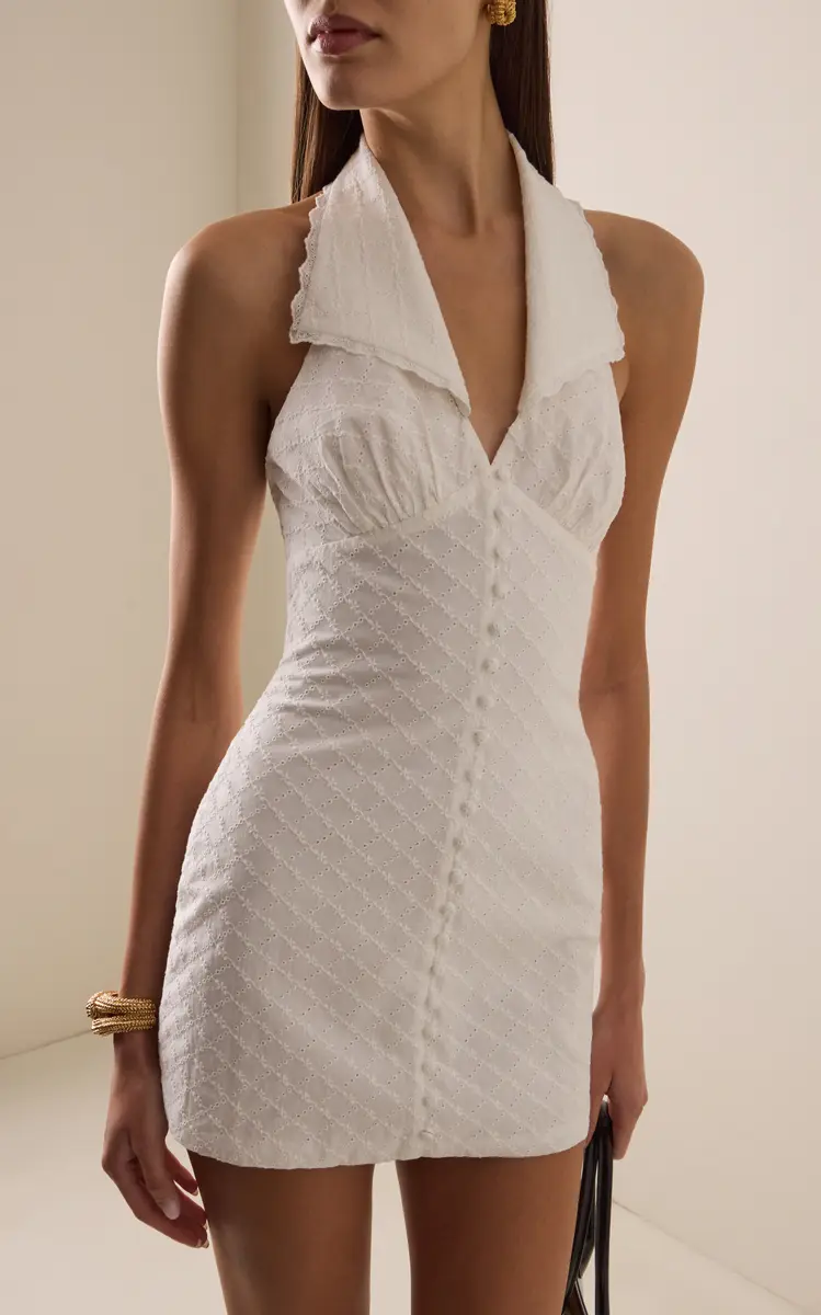 Mirror Palais Collared Cotton Mini Dress | Thumbnail 2