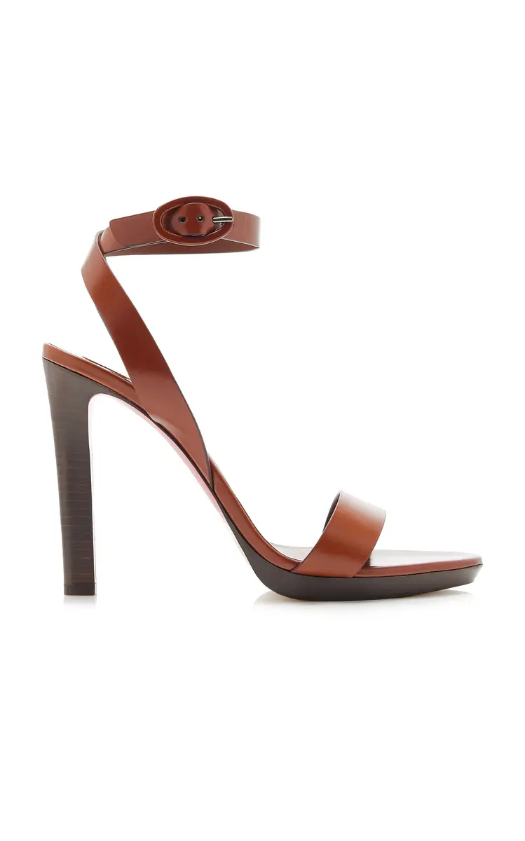 Christian Louboutin Fanny 120mm Leather Sandals | Image 1 Christian Louboutin Fanny 120mm Leather Sandals | Image 1