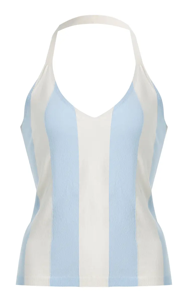 HIGH SPORT Exclusive Maira Striped Halter Top | Image 1 HIGH SPORT Exclusive Maira Striped Halter Top | Image 1