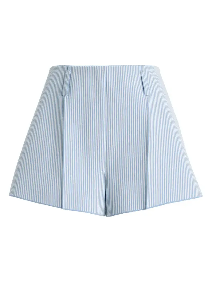 Exclusive Camilla Cotton-Blend Seersucker Shorts