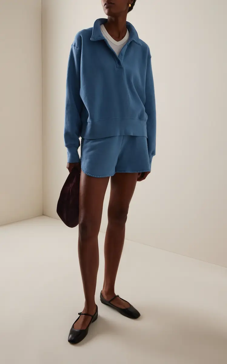 Les Tien Exclusive Serena Scallop Cotton Mini Shorts | Thumbnail 2 Les Tien Exclusive Serena Scallop Cotton Mini Shorts | Thumbnail 2