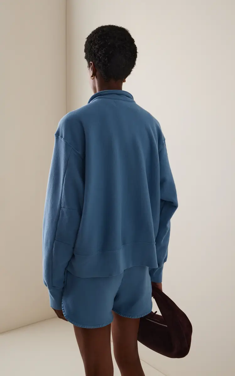 Les Tien Exclusive Cotton Henley Polo Sweatshirt | Thumbnail 4 Les Tien Exclusive Cotton Henley Polo Sweatshirt | Thumbnail 4