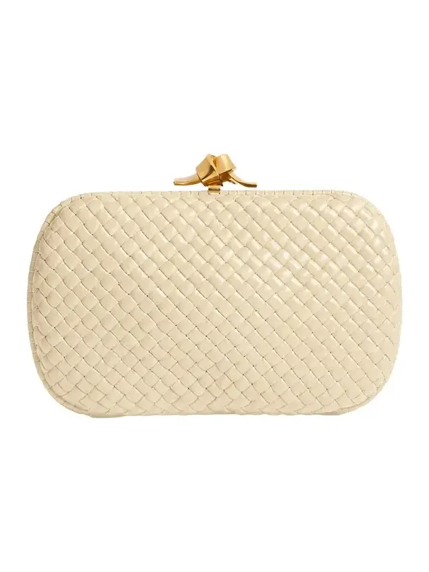 Soft Knot Intrecciato Leather Clutch Soft Knot Intrecciato Leather Clutch