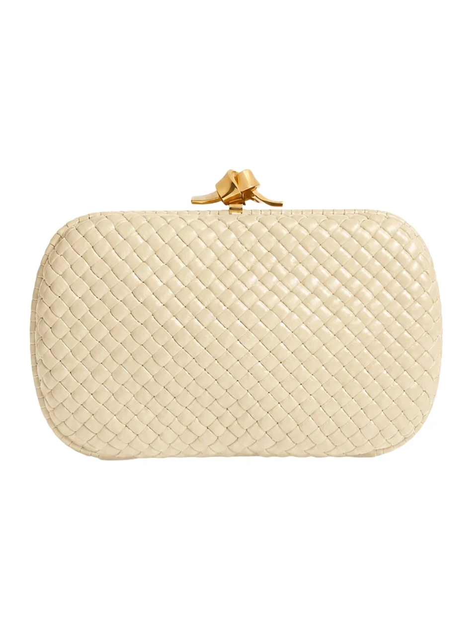 Soft Knot Intrecciato Leather Clutch Soft Knot Intrecciato Leather Clutch