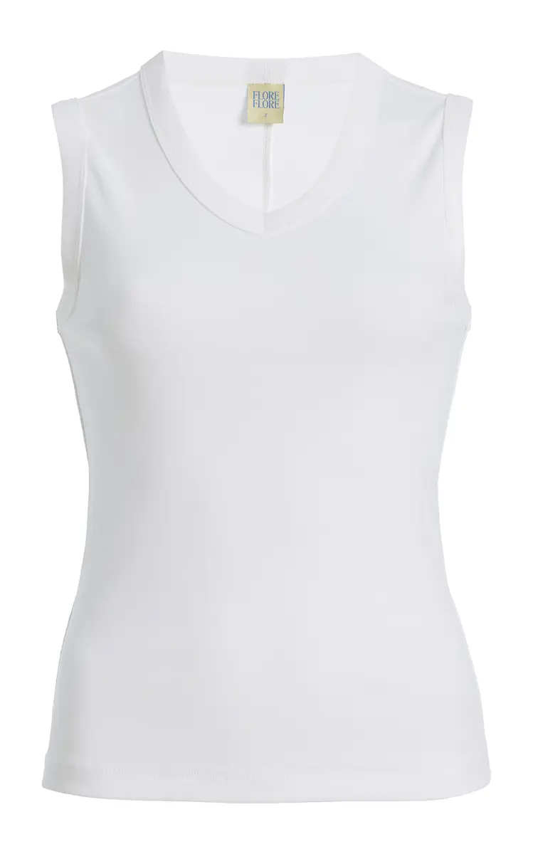Flore Flore Jill Cotton Tank Top | Image 1 Flore Flore Jill Cotton Tank Top | Image 1