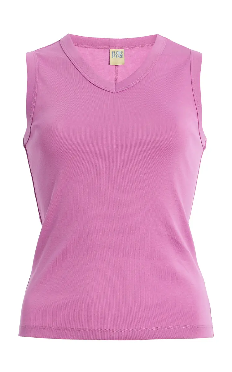 Flore Flore Jill Cotton Tank Top | Image 1 Flore Flore Jill Cotton Tank Top | Image 1