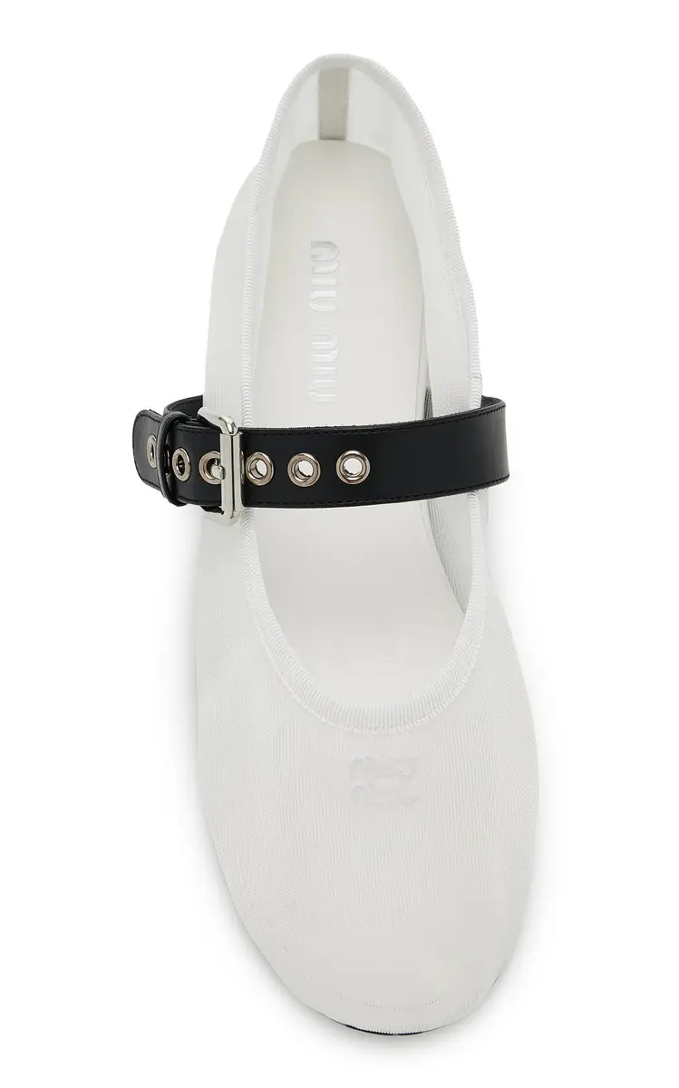 Miu Miu Mesh Ballet Flats | Thumbnail 3 Miu Miu Mesh Ballet Flats | Thumbnail 3
