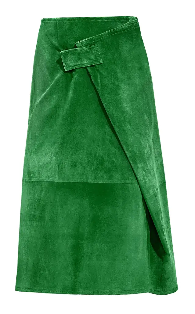 Wrapped Suede Midi Skirt Wrapped Suede Midi Skirt