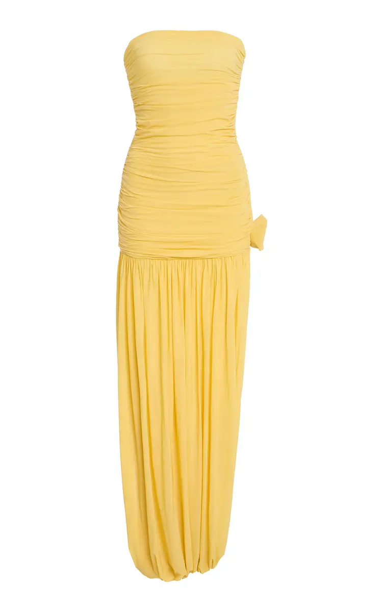 Maygel Coronel Halo Ruched Jersey Maxi Dress | Thumbnail 11