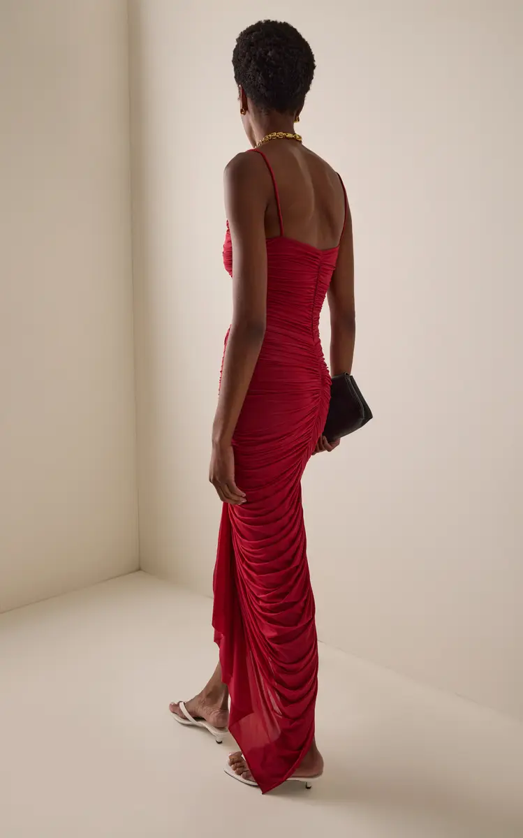 Maygel Coronel Mater Ruched Jersey Maxi Dress | Thumbnail 4 Maygel Coronel Mater Ruched Jersey Maxi Dress | Thumbnail 4