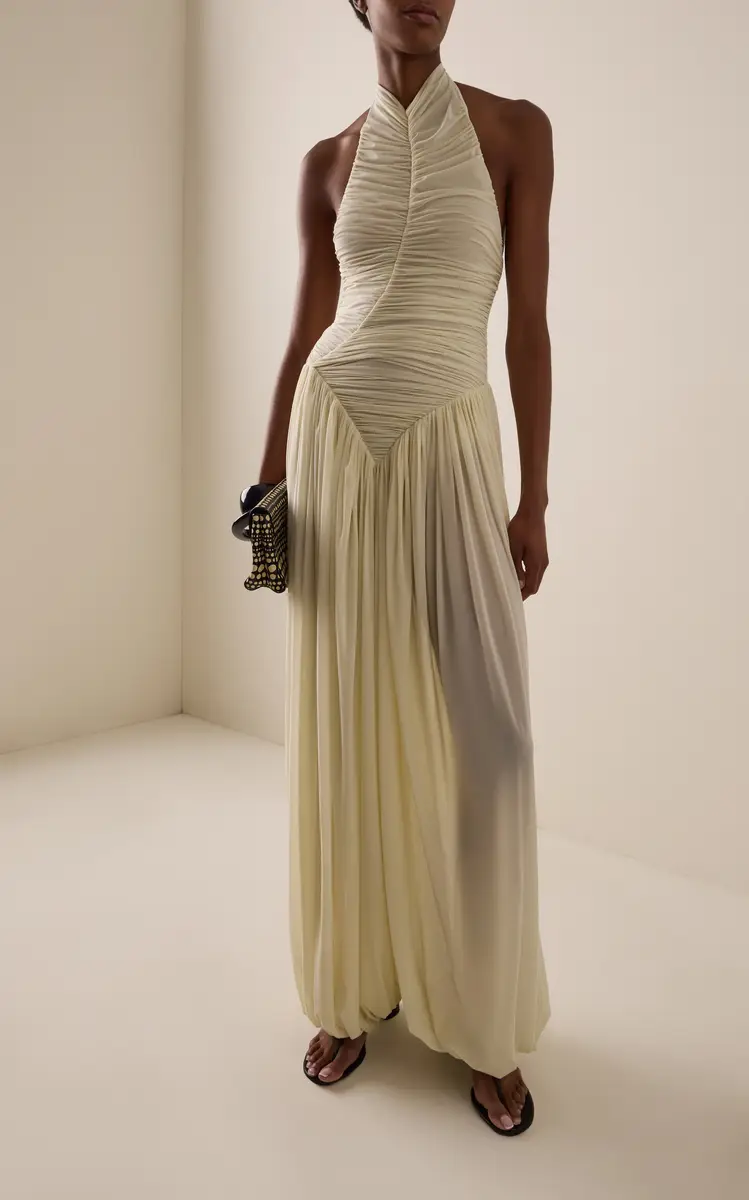 Maygel Coronel Solenne Ruched Jersey Jumpsuit | Thumbnail 2 Maygel Coronel Solenne Ruched Jersey Jumpsuit | Thumbnail 2