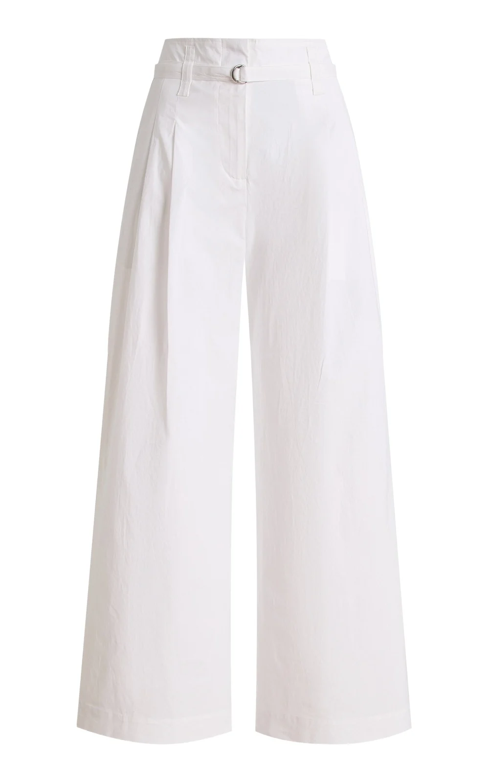 Raver Cropped Poplin Wide-Leg Pants