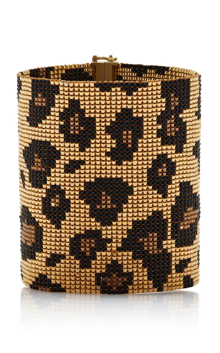 Silvia Furmanovich 18K Yellow Gold Leopard Woven Bead Bracelet | Thumbnail 7