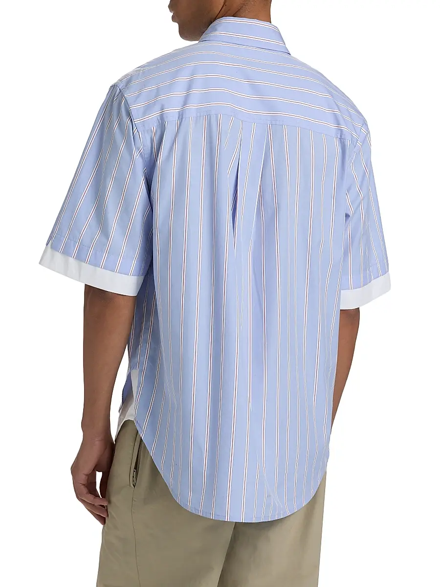 Simkhai Men's Steven Double-Layer Shirt | Thumbnail 5 Simkhai Men's Steven Double-Layer Shirt | Thumbnail 5