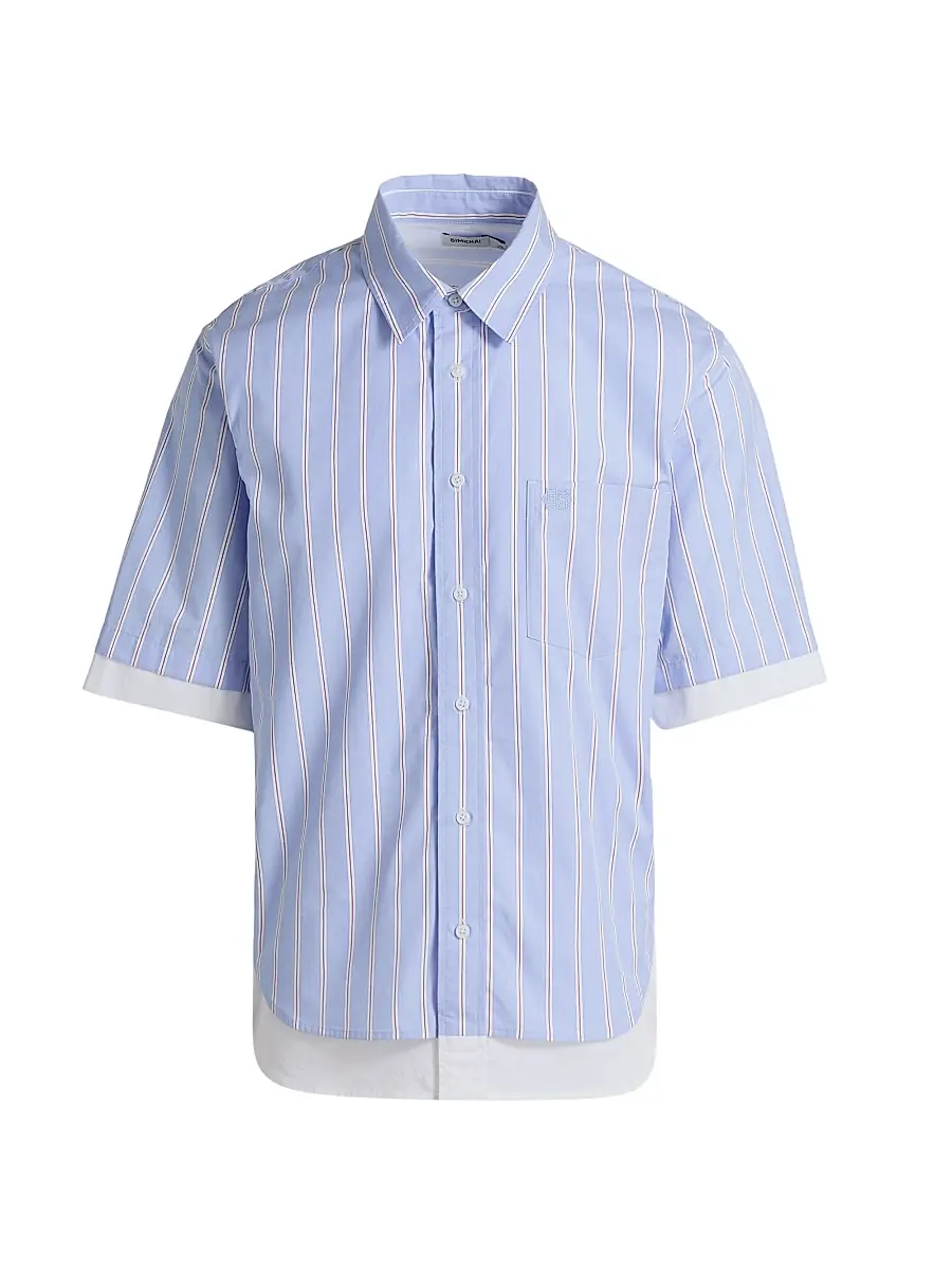 Simkhai Men's Steven Double-Layer Shirt | Image 1 Simkhai Men's Steven Double-Layer Shirt | Image 1