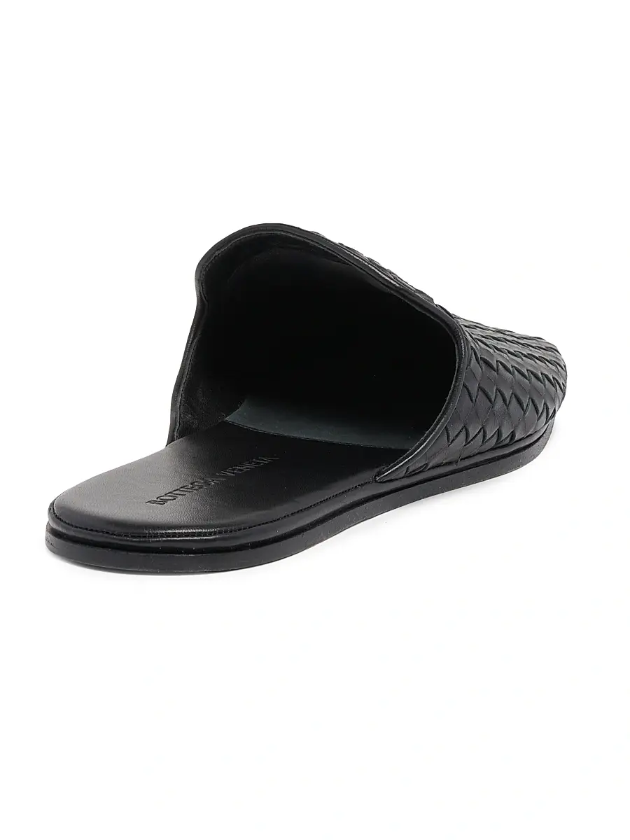 Bottega Veneta Men's Palazzo Intrecciato Leather Mules | Thumbnail 3 Bottega Veneta Men's Palazzo Intrecciato Leather Mules | Thumbnail 3