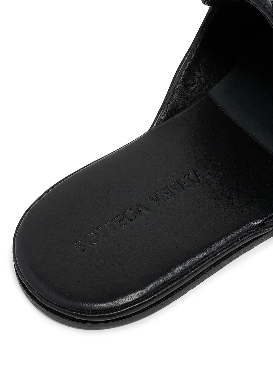Bottega Veneta Men's Palazzo Intrecciato Leather Mules | Thumbnail 4 Bottega Veneta Men's Palazzo Intrecciato Leather Mules | Thumbnail 4