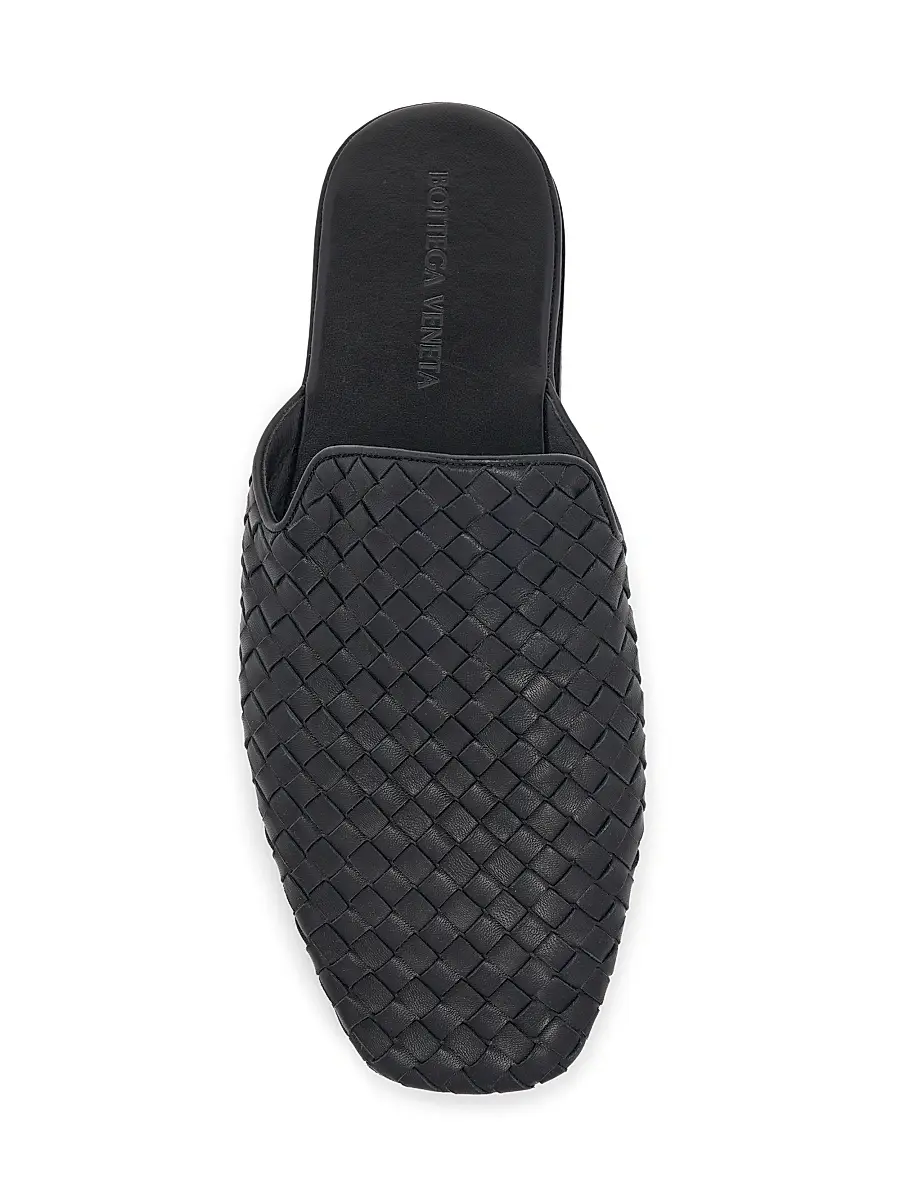 Bottega Veneta Men's Palazzo Intrecciato Leather Mules | Thumbnail 5 Bottega Veneta Men's Palazzo Intrecciato Leather Mules | Thumbnail 5