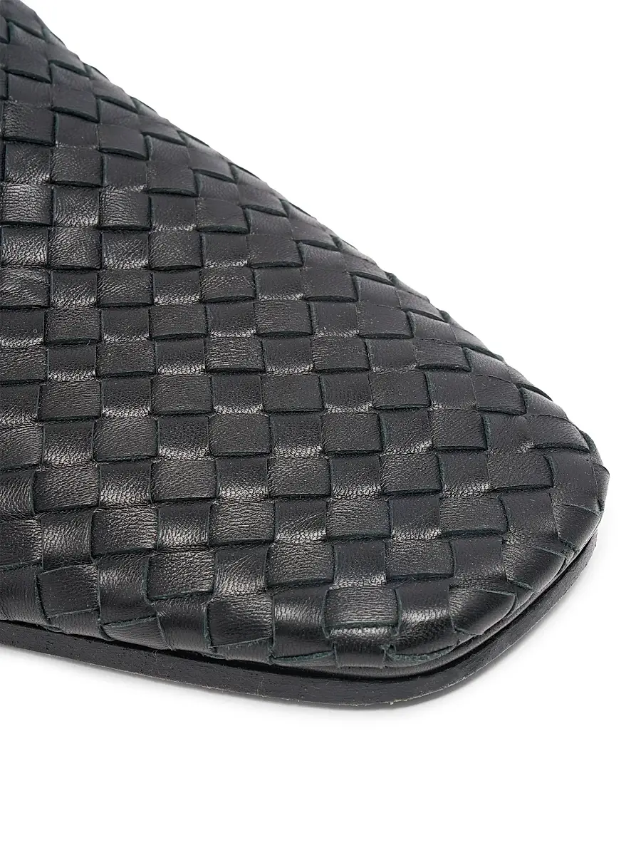 Bottega Veneta Men's Palazzo Intrecciato Leather Mules | Thumbnail 7 Bottega Veneta Men's Palazzo Intrecciato Leather Mules | Thumbnail 7