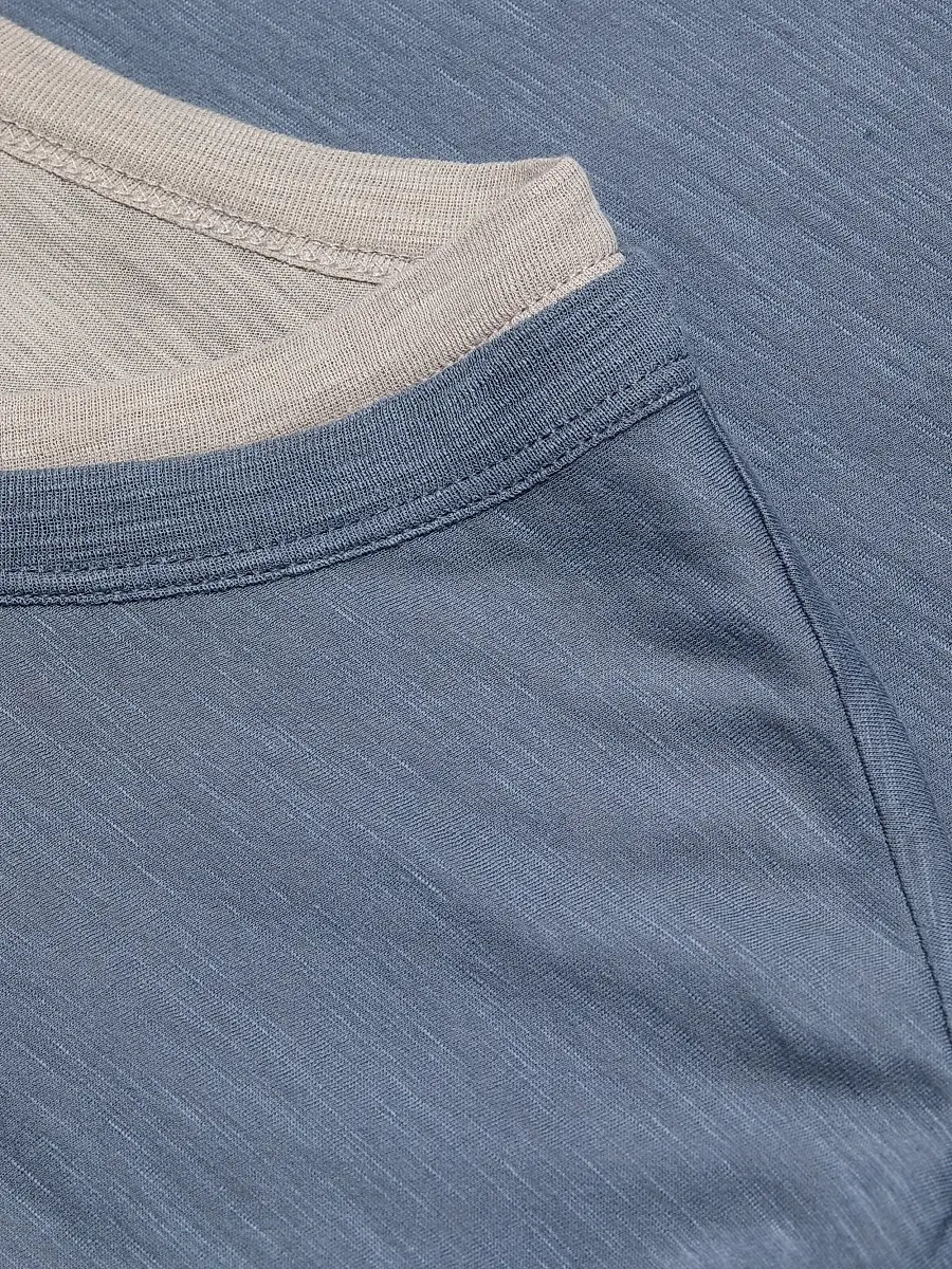 Vince Men's Fine Slub Cotton Double-Layer Crewneck T-Shirt | Thumbnail 7 Vince Men's Fine Slub Cotton Double-Layer Crewneck T-Shirt | Thumbnail 7