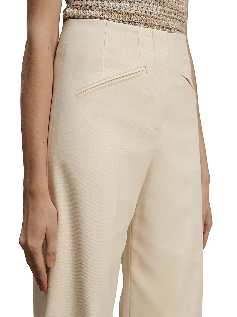 Veronica Beard Women's Cassidee Cotton-Blend Wide-Leg Pants | Thumbnail 6 Veronica Beard Women's Cassidee Cotton-Blend Wide-Leg Pants | Thumbnail 6