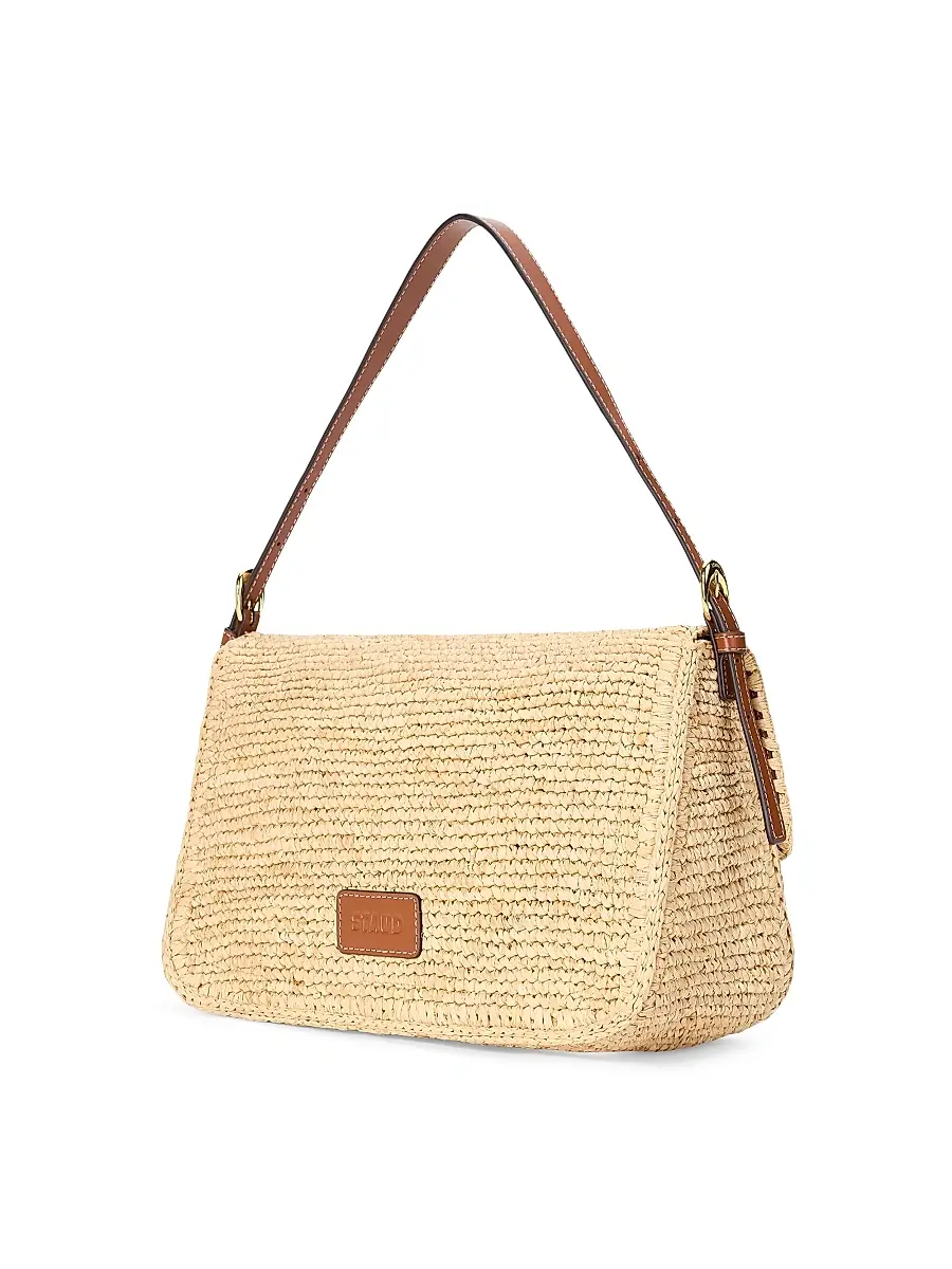 Staud Women's Harlow Medium Raffia Shoulder Bag | Thumbnail 2