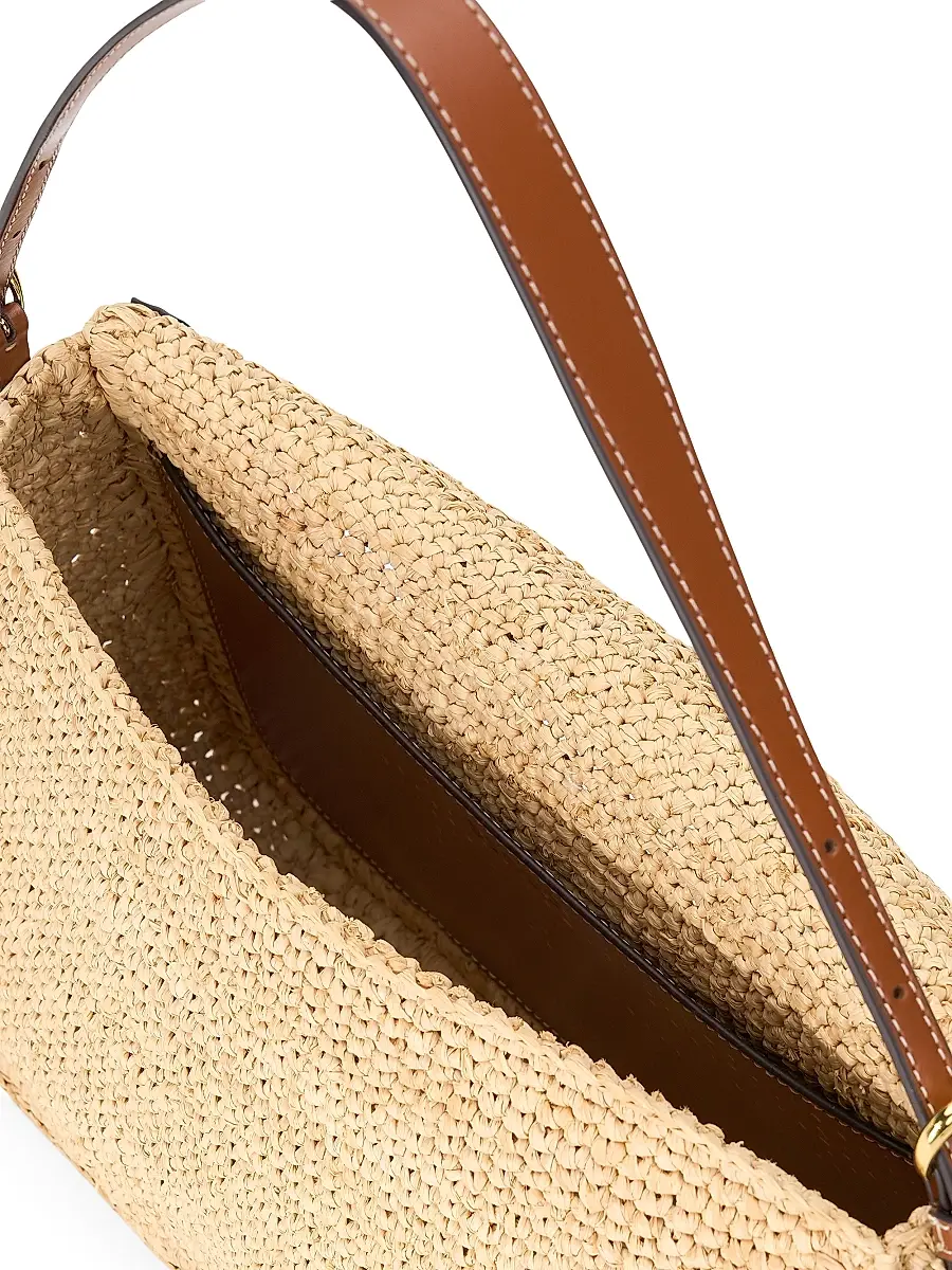 Staud Women's Harlow Medium Raffia Shoulder Bag | Thumbnail 3