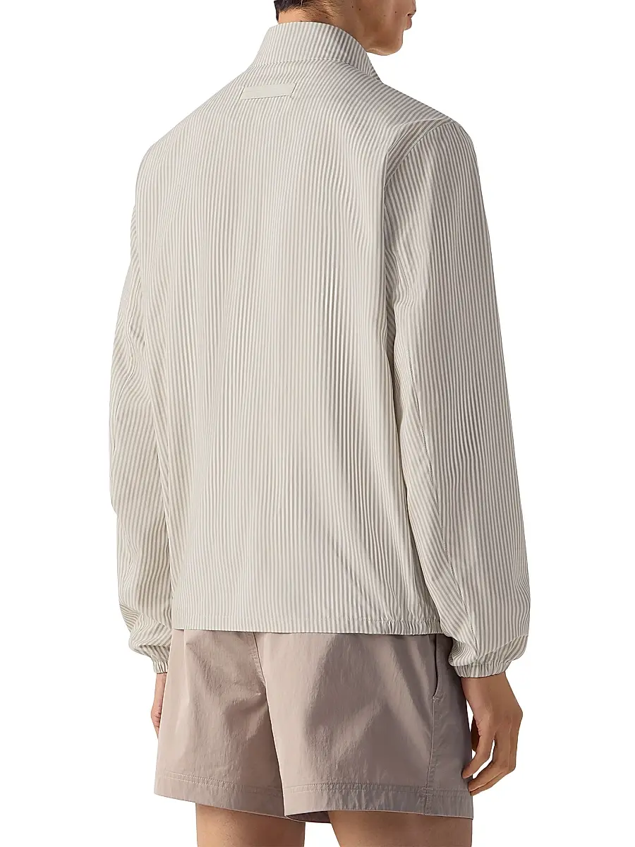 Zegna Men's Silk Blouson Jacket | Thumbnail 3 Zegna Men's Silk Blouson Jacket | Thumbnail 3