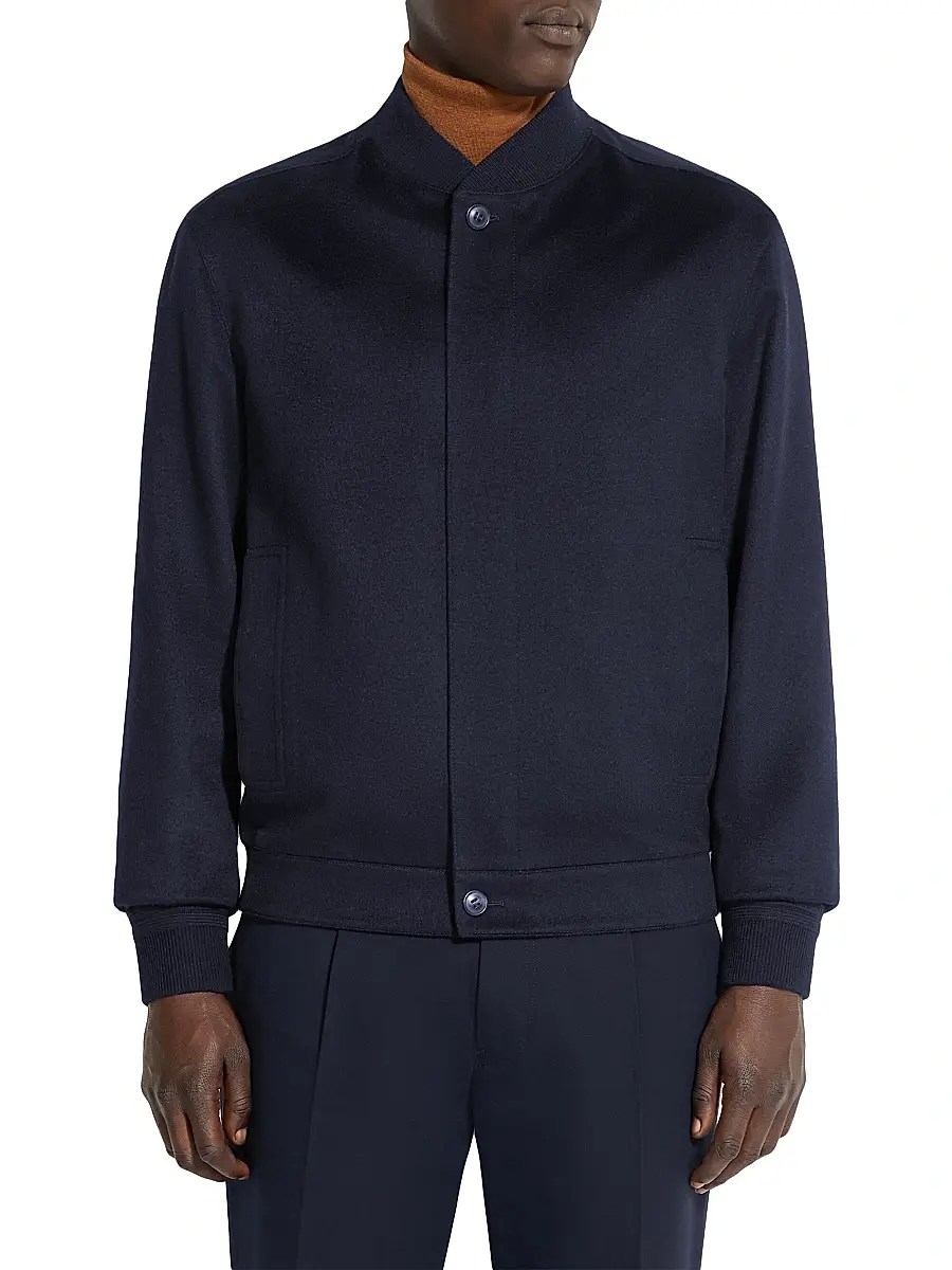 Zegna Men's Oasi Cashmere Elements Blouson Jacket | Thumbnail 2 Zegna Men's Oasi Cashmere Elements Blouson Jacket | Thumbnail 2