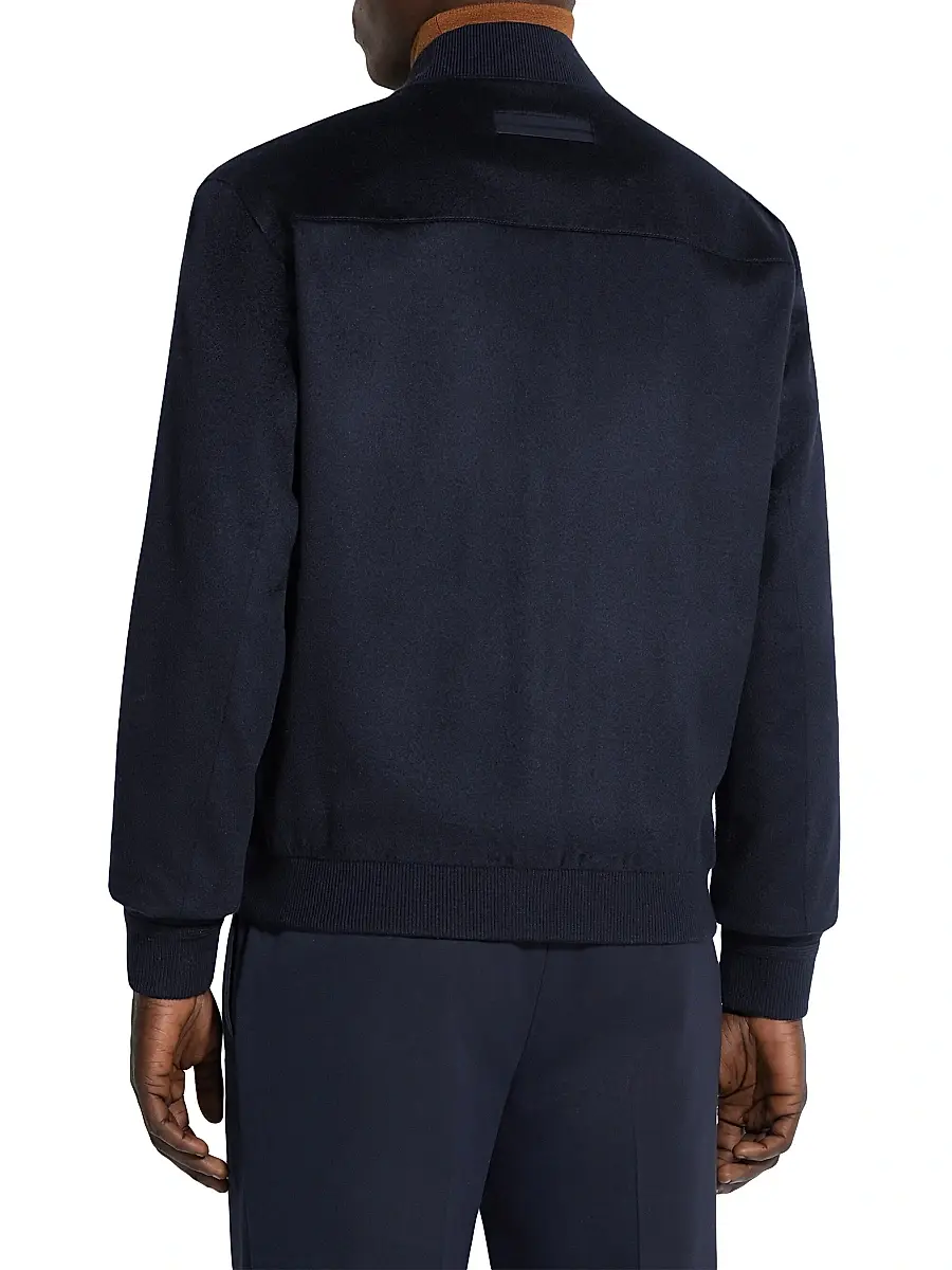 Zegna Men's Oasi Cashmere Elements Blouson Jacket | Thumbnail 3 Zegna Men's Oasi Cashmere Elements Blouson Jacket | Thumbnail 3
