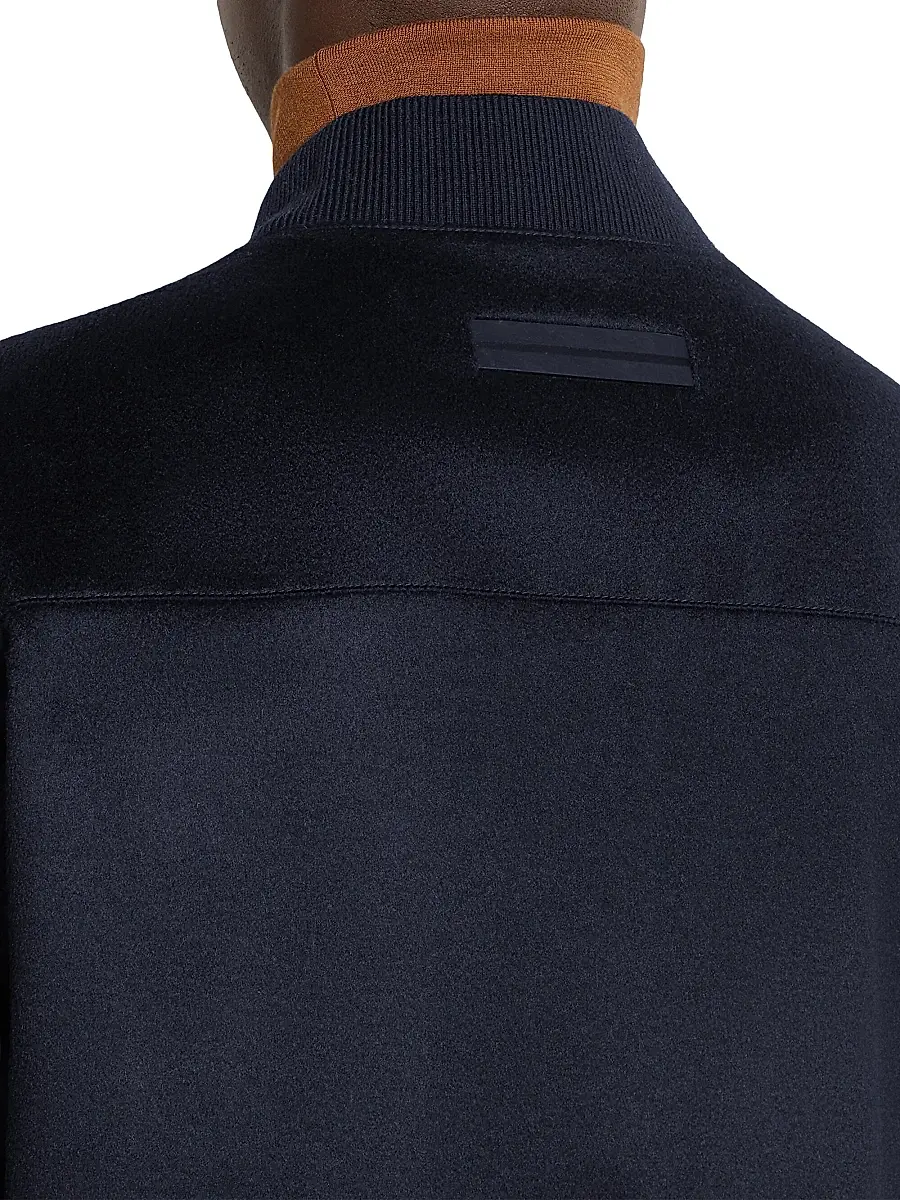 Zegna Men's Oasi Cashmere Elements Blouson Jacket | Thumbnail 4 Zegna Men's Oasi Cashmere Elements Blouson Jacket | Thumbnail 4