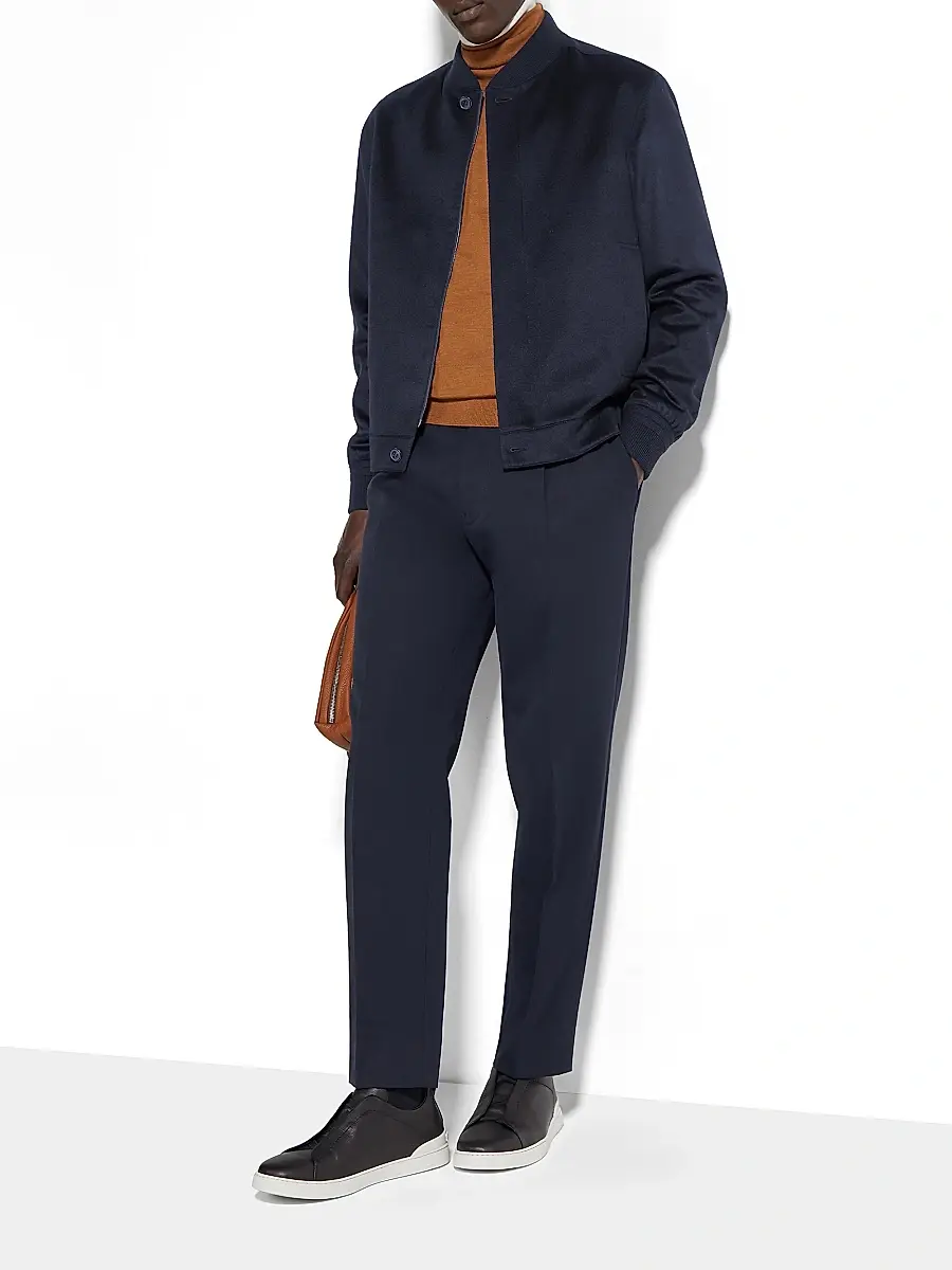 Zegna Men's Oasi Cashmere Elements Blouson Jacket | Thumbnail 5 Zegna Men's Oasi Cashmere Elements Blouson Jacket | Thumbnail 5