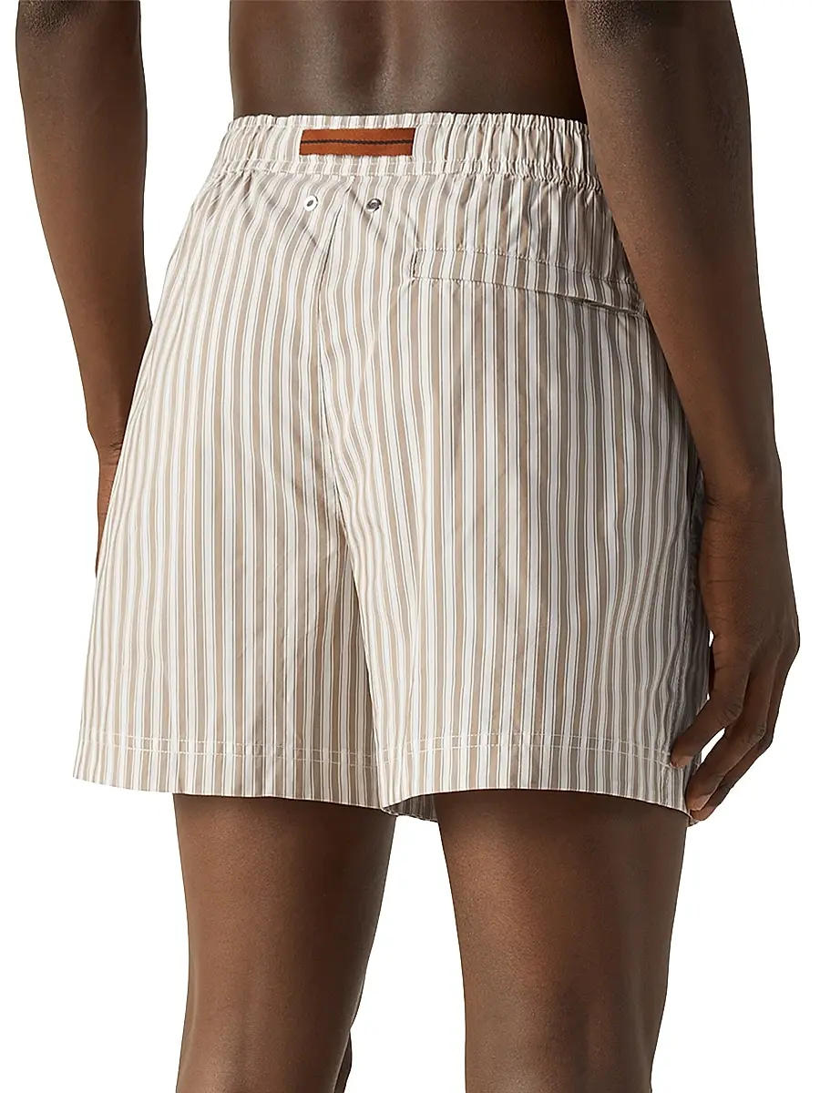Zegna Men's Striped Swim Trunks | Thumbnail 3 Zegna Men's Striped Swim Trunks | Thumbnail 3