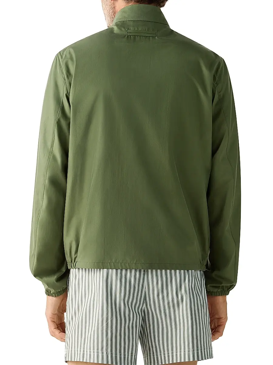Zegna Men's Silk Blouson Jacket | Thumbnail 3 Zegna Men's Silk Blouson Jacket | Thumbnail 3