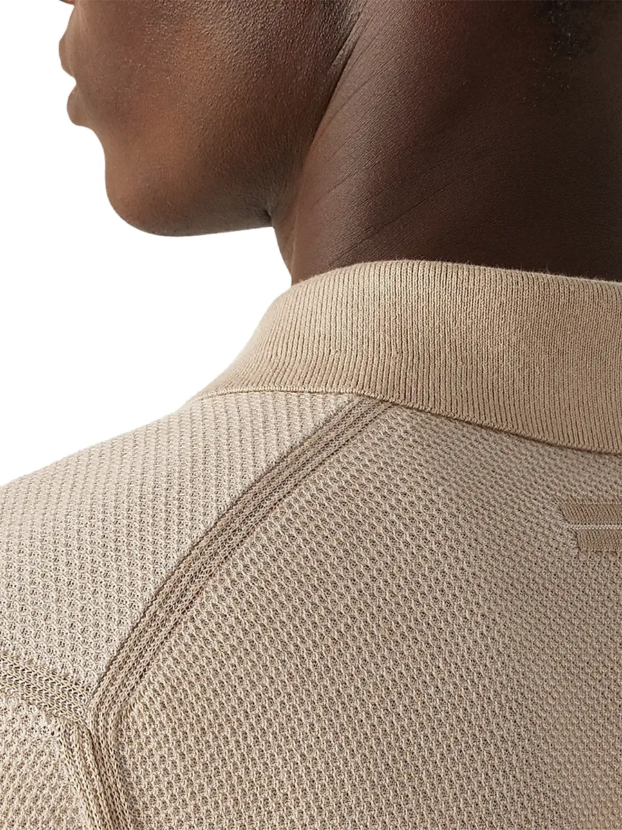Zegna Men's Cotton Polo Shirt | Thumbnail 4 Zegna Men's Cotton Polo Shirt | Thumbnail 4