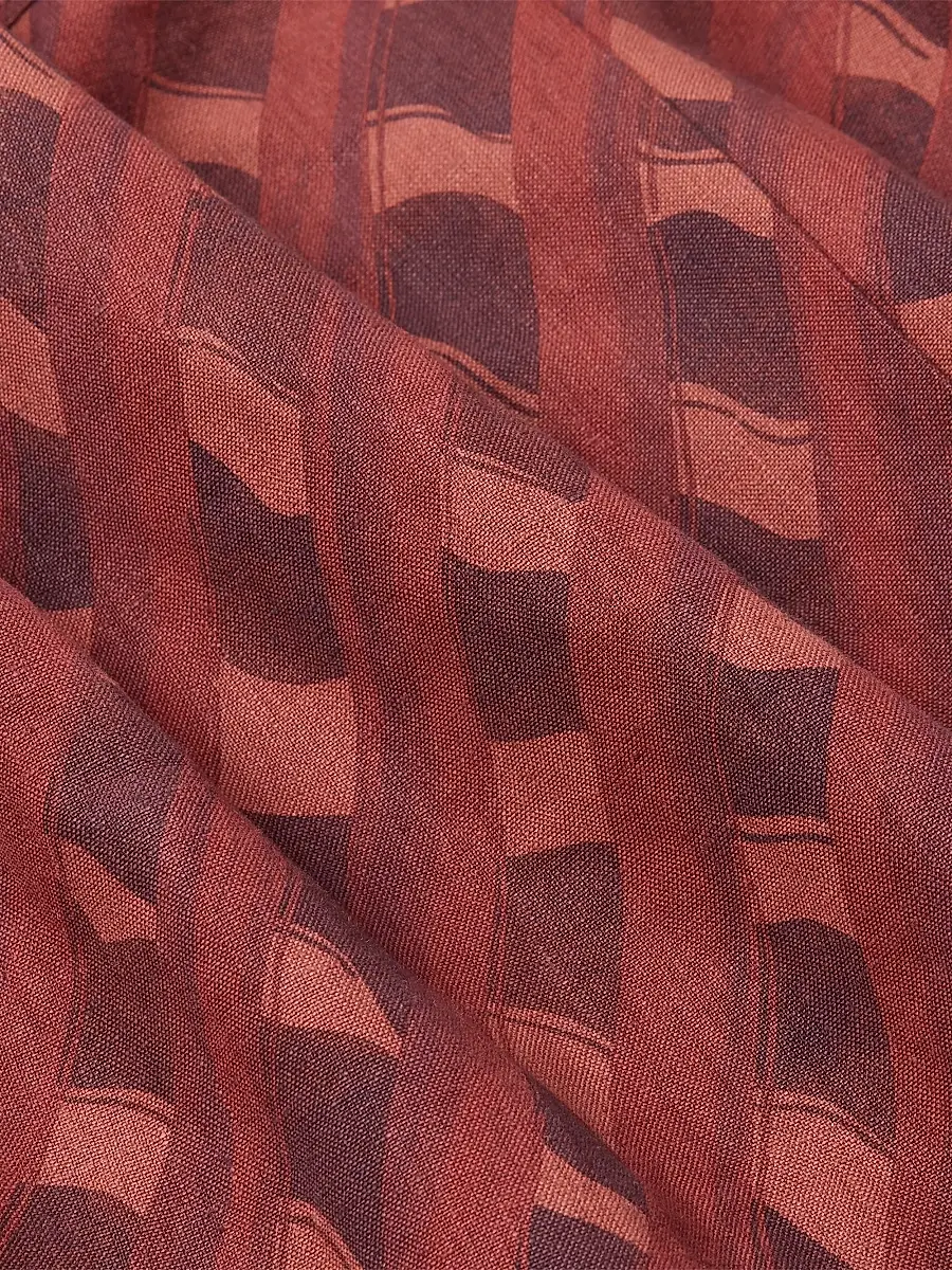 Zegna Men's Printed Linen Shirt | Thumbnail 2