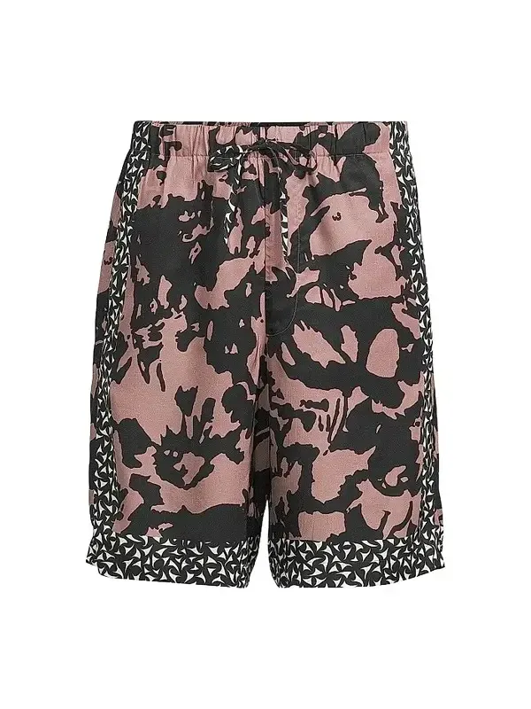 Men's Two-Tone Abstract Print Swim Shorts Men's Two-Tone Abstract Print Swim Shorts