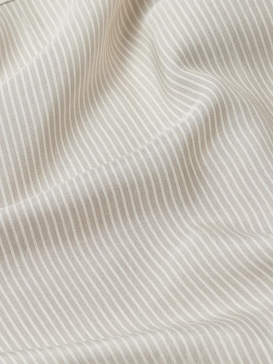 Zegna Men's Striped Silk Shirt | Thumbnail 2 Zegna Men's Striped Silk Shirt | Thumbnail 2