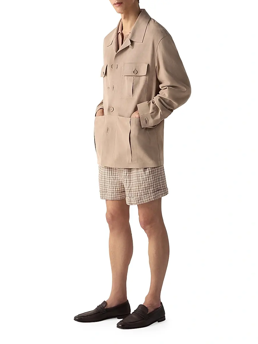 Zegna Men's Silk Shorts | Thumbnail 6 Zegna Men's Silk Shorts | Thumbnail 6