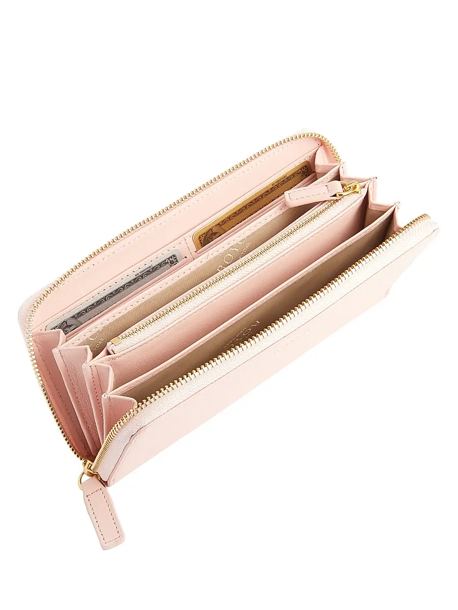 Royce New York Women's RFID-Blocking Zip-Around Leather Wallet | Thumbnail 2 Royce New York Women's RFID-Blocking Zip-Around Leather Wallet | Thumbnail 2