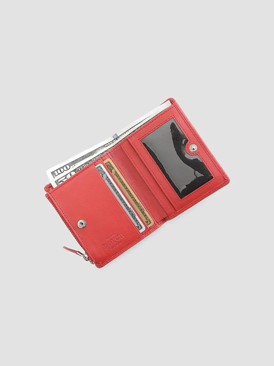 Royce New York Women's Compact Leather Wallet | Thumbnail 3 Royce New York Women's Compact Leather Wallet | Thumbnail 3